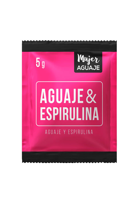 Espirulina & Aguaje Caja de 30 sachets de 5g c/u Mujer Aguaje