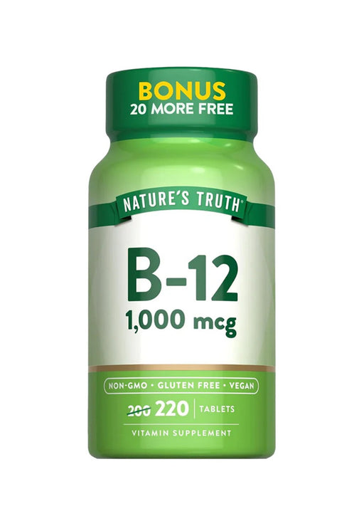 Vitamina B12 1,000mcg 100 Tabletas Nature´s Truth