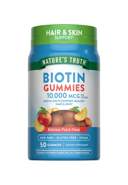 Biotina 10,000mcg 50 gomitas Nature´s Truth