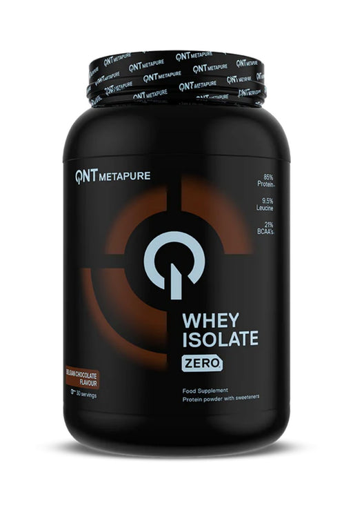 Metapure Whey Protein Isolate Zero Carb sabor Chocolate Belga 908 gramos QNT