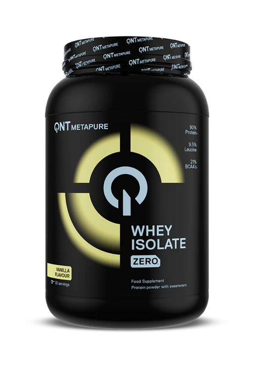 Metapure Whey Protein Isolate Zero Carb sabor vainilla 908 gramos QNT