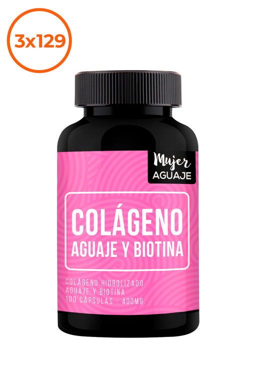 Colágeno, Aguaje & Biotina 100 capsulas Mujer Aguaje