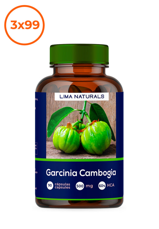 Garcinia Cambogia 90 capsulas 500mg 60% HCA Lima Naturals
