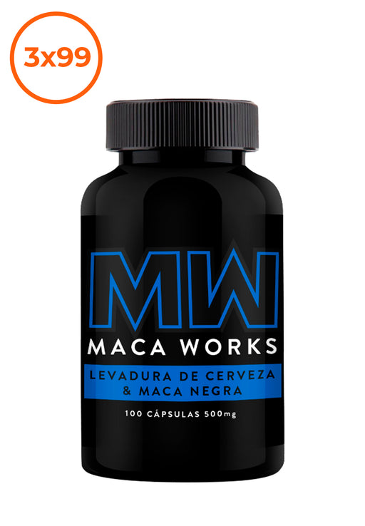 Levadura de Cerveza & Maca Negra 100 capsulas 500mg Maca Works