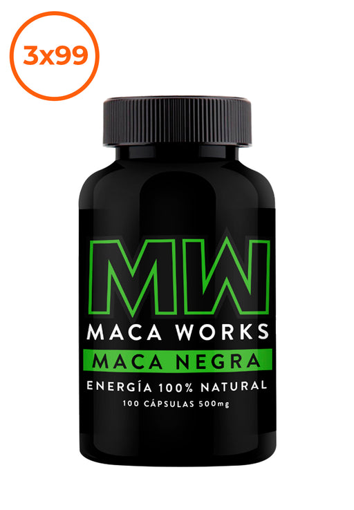 Maca Negra 100 capsulas 500mg Maca Works