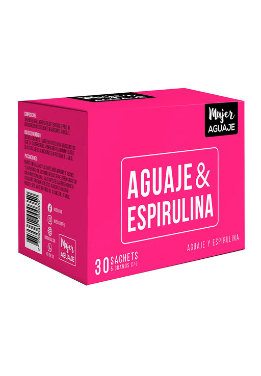 Espirulina & Aguaje Caja de 30 sachets de 5g c/u Mujer Aguaje