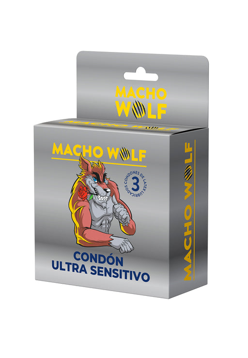 Macho Wolf Condon Ultra Sensitivo caja de 3 unidades