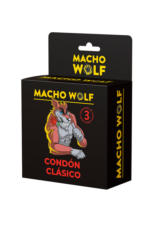 Macho Wolf Condon Clasico caja de 3 unidades
