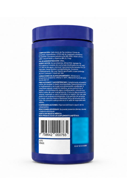 Citrato de Magnesio sabor limon 200 gramos Gusevit