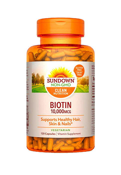 Biotina 10,000mcg 120 capsulas Sundown Naturals