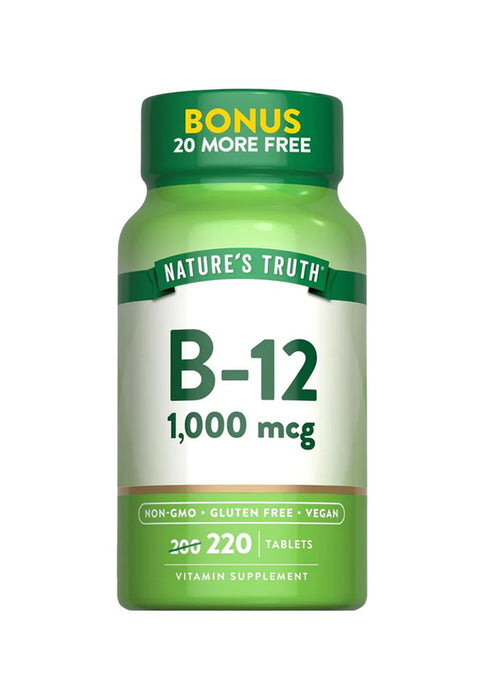 Vitamina B12 1,000mcg 100 Tabletas Nature´s Truth