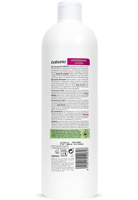 Shampoo Cebolla (sin olor) 700ml Babaria