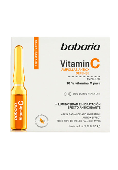 Tratamiento Antioxidante Vitamina C Ampollas Hidratación 2ml Babaria