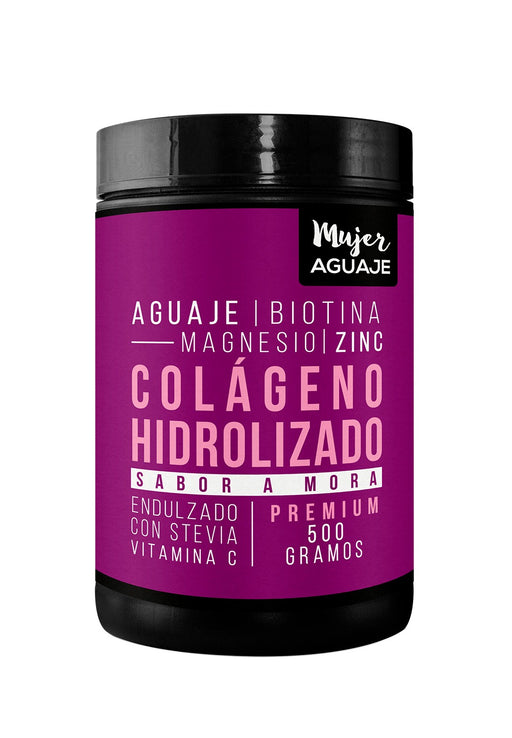 Colageno Hidrolizado Premium (sabor a mora) 500g Mujer Aguaje