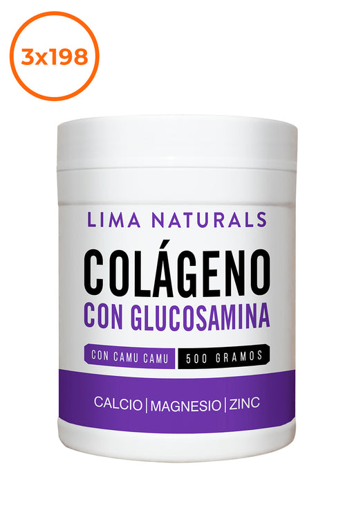 Colágeno Hidrolizado con Glucosamina 500 gramos Lima Naturals