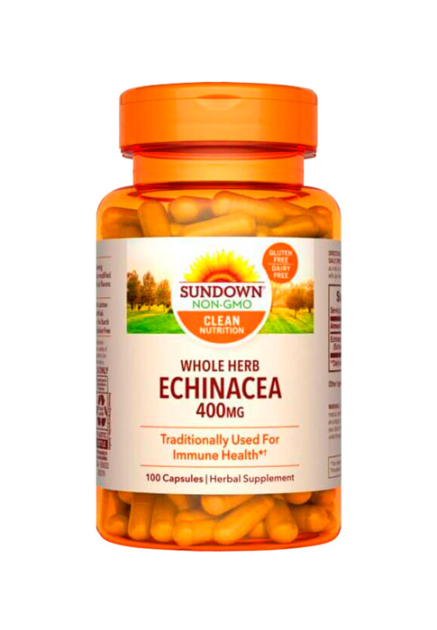 Whole Equinacea 100 capsulas 400 mg Sundown Naturals