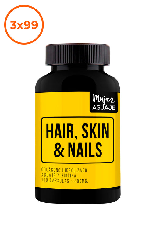 Hair, Skin & Nails 100 capsulas 400mg Mujer Aguaje