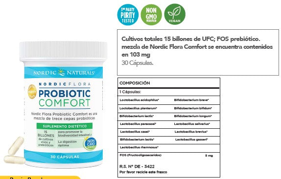 Probiotic Comfort 30 capsulas Nordic Naturals